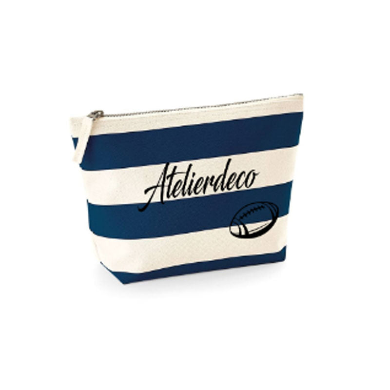Trousse à rayures Blue Rugby