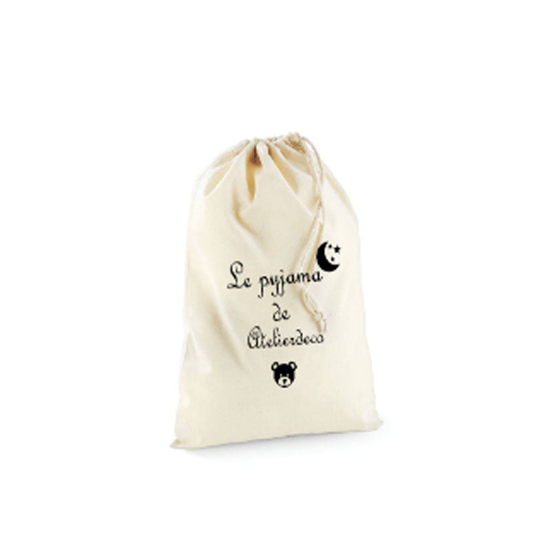 Petit sac coton Natural Bonne nuit