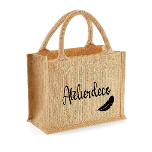Sac Natural paillettes Plume