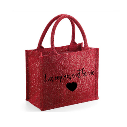 Sac Red paillettes Coeur
