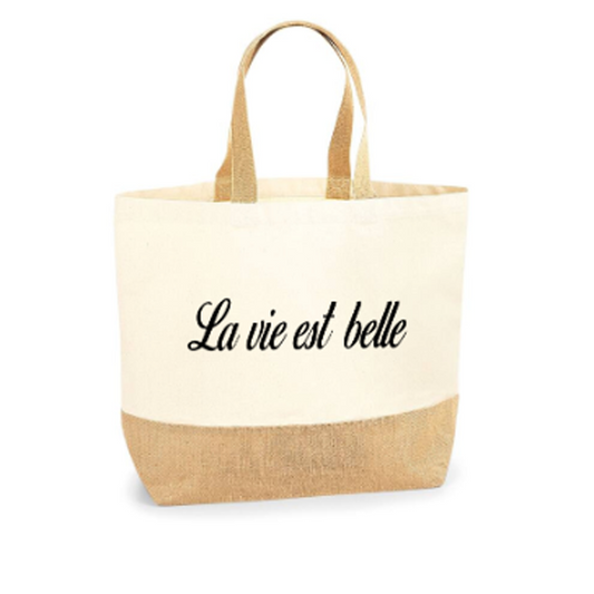 Sac coton/toile de jute Classique XL
