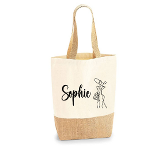 Sac coton/toile de jute Madame M