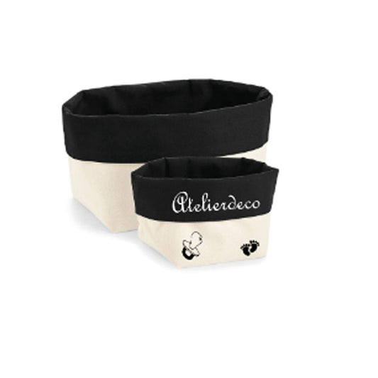 Corbeille de rangement Natural - Black Baby