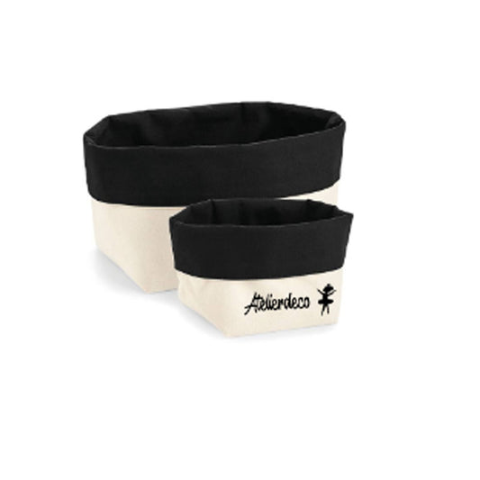 Corbeille de rangement Natural - Black Danseuse