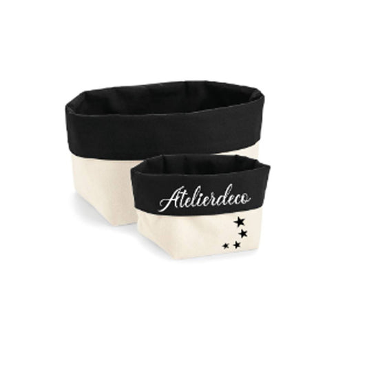 Corbeille de rangement Natural - Black Etoile