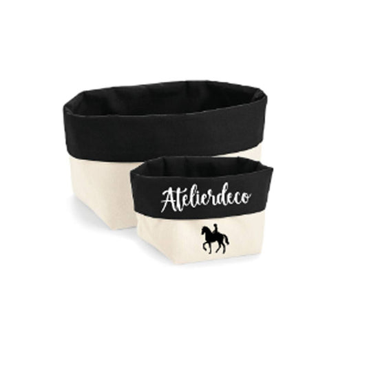 Corbeille de rangement Natural - Black Horse
