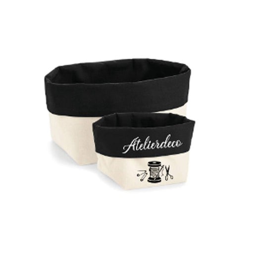 Corbeille de rangement Natural - Black Couture