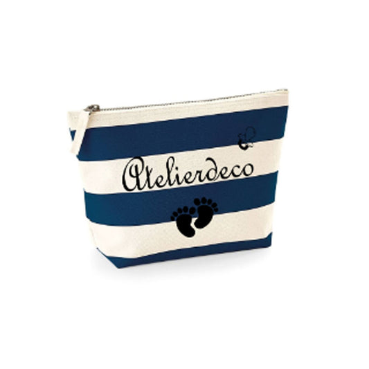 Trousse à rayures Blue Baby