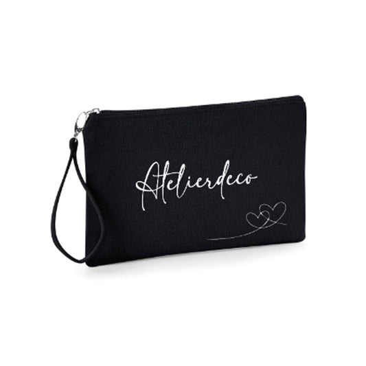 Trousse anse Black Coeurs
