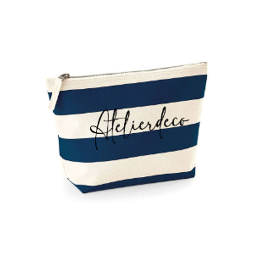 Trousse à rayures Blue Classique