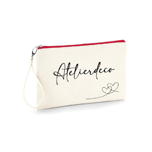 Trousse Natural Zip Red Coeurs