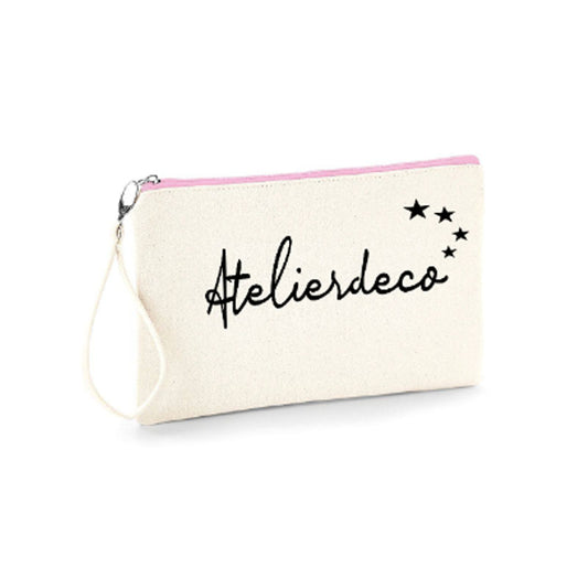 Trousse Natural Zip Pink Etoiles