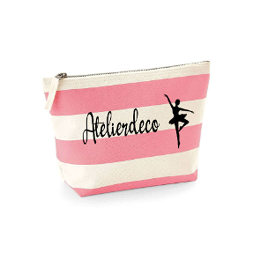 Trousse à rayures Pink Ballerine