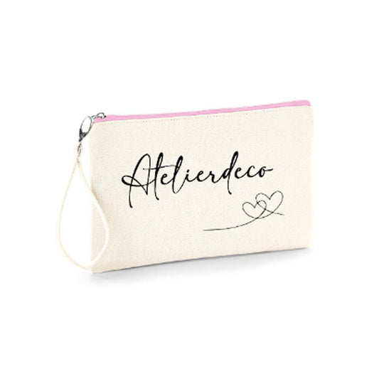Trousse Natural Zip Pink Coeurs