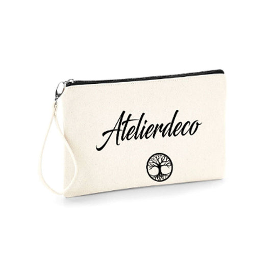 Trousse Natural Zip Black Arbre vie
