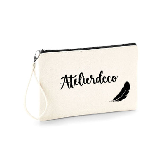 Trousse Natural Zip Black Plume