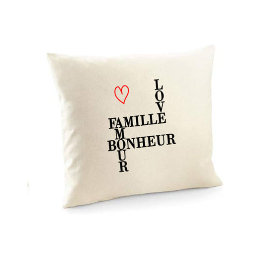 Coussin carré Famille