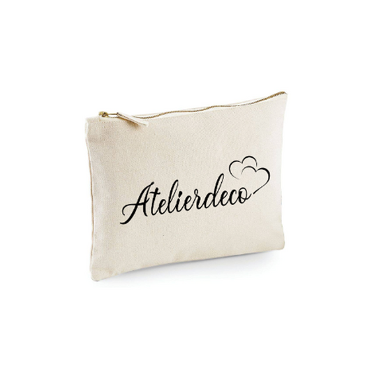 Trousse pochette Natural Double Coeur